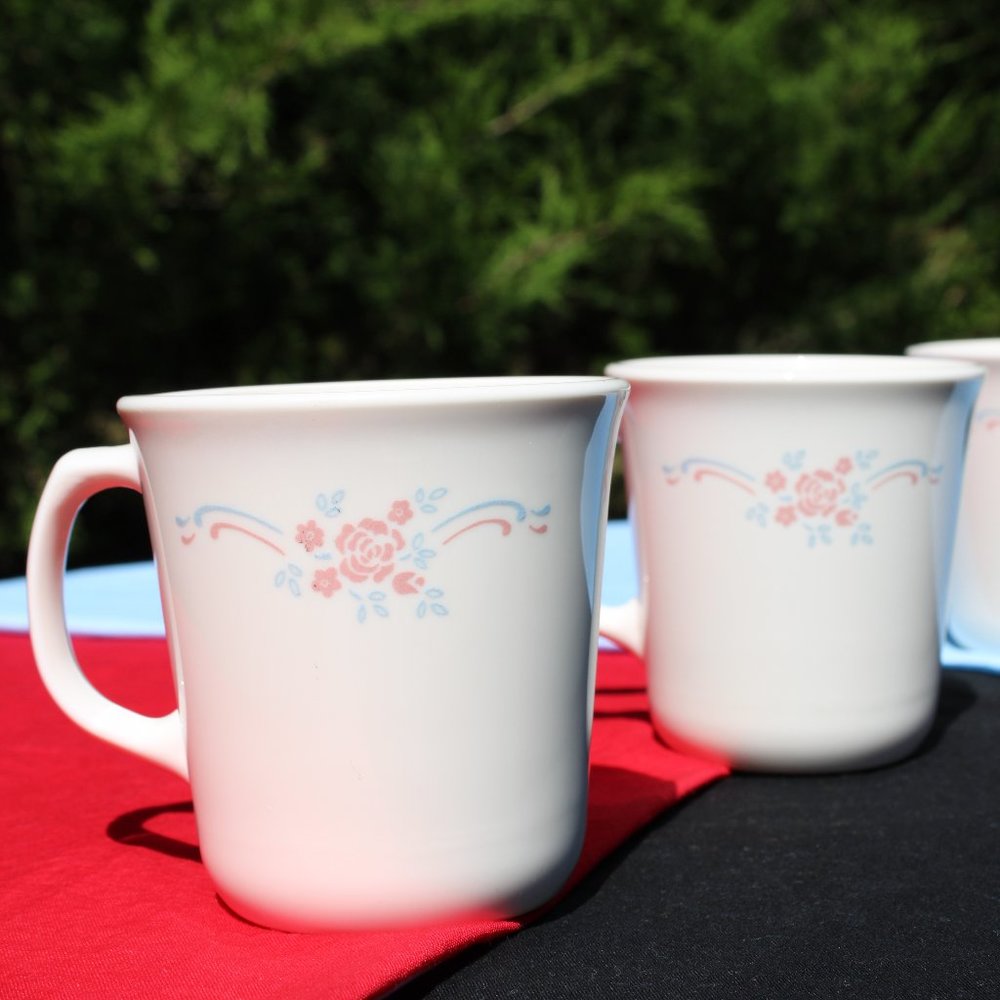 Corning English Breakfast Mugs